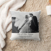 Coussin Photo de Mariage Customisé personnalisé (Couverture)