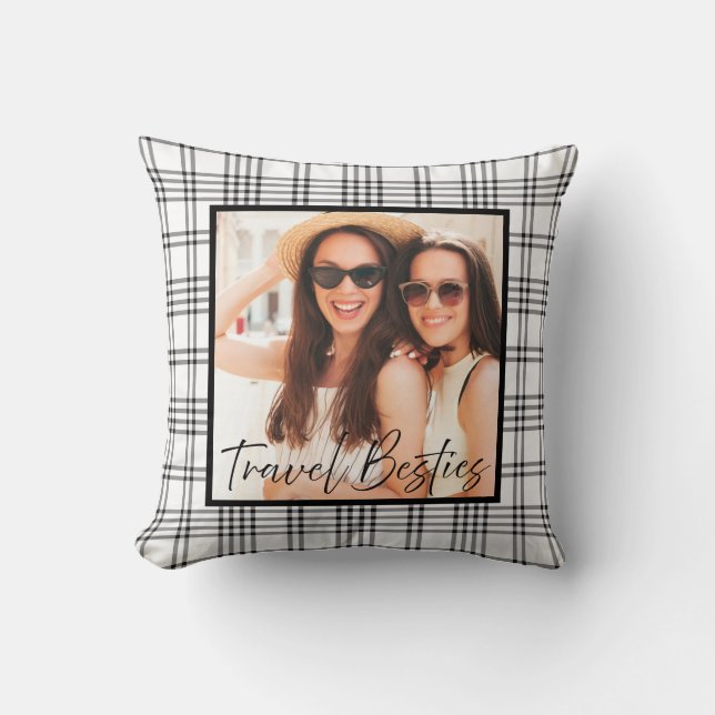 Coussin Photo de Meilleure Amie (Recto)