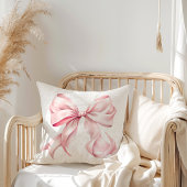 Coussin Photo de ruban rose