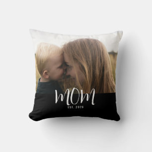 Coussin Photo de script moderne établi par maman personnal
