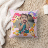 Coussin Photo de sirènes rose (Couverture)