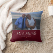 Coussin Photo de souvenir de mariage (Couverture)