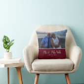Coussin Photo de souvenir de mariage (Chaise)