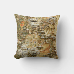 Coussin Photo d'écorce naturelle pour les amoureux de la n