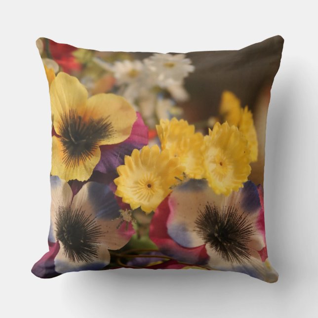 Coussin Photo des fleurs du jardin (Recto)