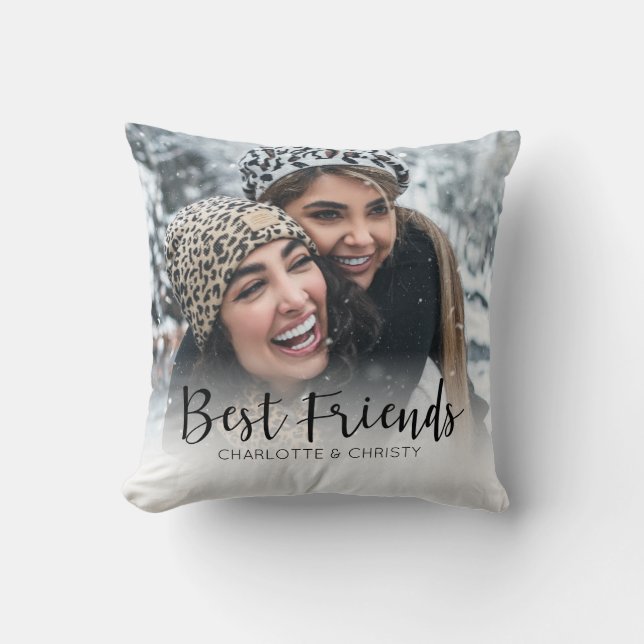 Coussin Photo des meilleurs amis (Recto)