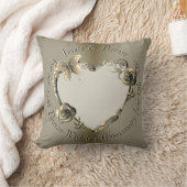 Coussin Photo du Coeur Rose du 8ème, 19ème anniversaire du (Couverture)