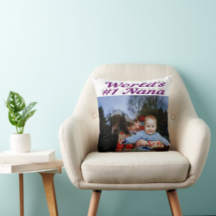 Coussin Photo en mauve de Nana