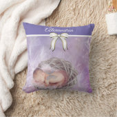 Coussin Photo et nom personnalisés (Couverture)