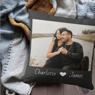 Coussin Photo et texte personnalisés sur mesure