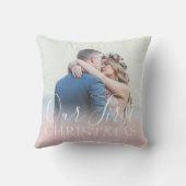 Coussin Photo faite sur commande nos premières vacances de (Verso)