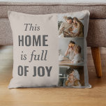 Coussin Photo Famille Couple Moderne & Citation Famille<br><div class="desc">Photo Famille Couple Moderne & Citation Famille</div>