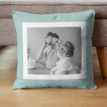 Coussin Photo Famille Moderne Mint Simple Lovely Cadeau<br><div class="desc">Photo Famille Moderne Mint Simple Lovely Cadeau</div>
