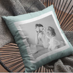 Coussin Photo Famille Moderne Mint Simple Lovely Cadeau<br><div class="desc">Photo Famille Moderne Mint Simple Lovely Cadeau</div>