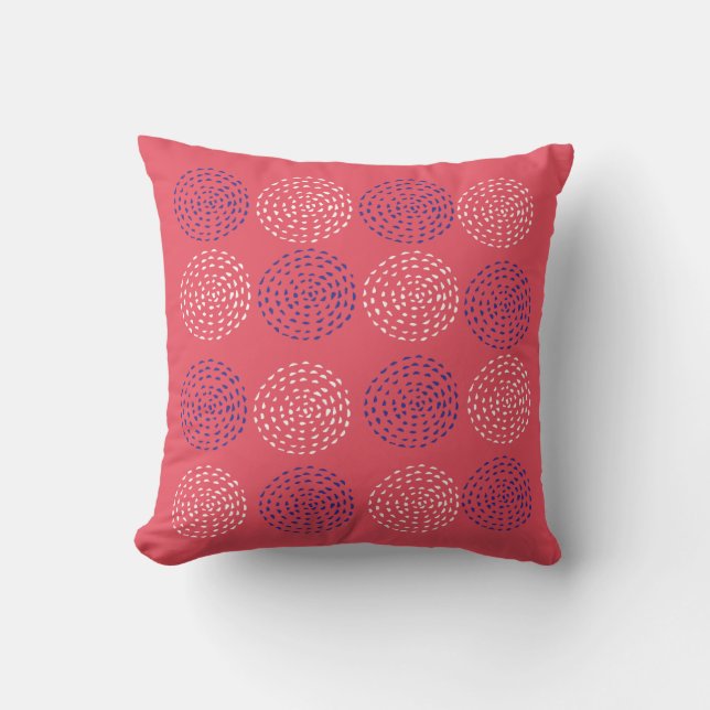 Coussin Photo géométrique Motif circulaire dessinée (Recto)