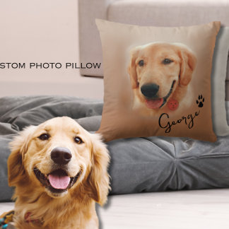 Coussin Photo Golden Retriever Custom Chien