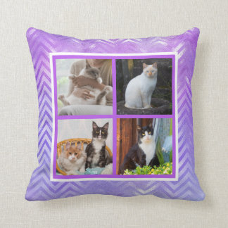 Coussin Photo iridescente d'animaux familiers de pastels