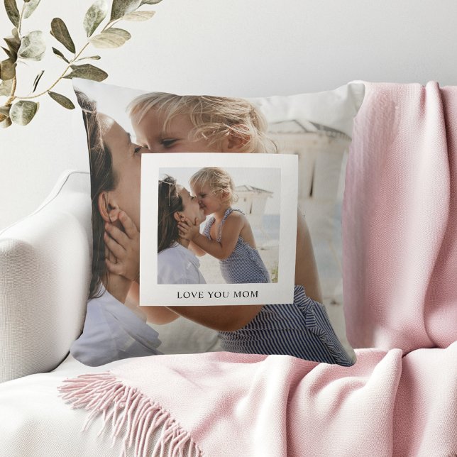 Coussin Photo Je t'aime Maman (Créateur téléchargé)
