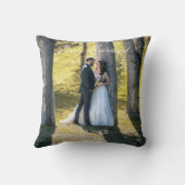 Coussin Photo juste mariée (Verso)