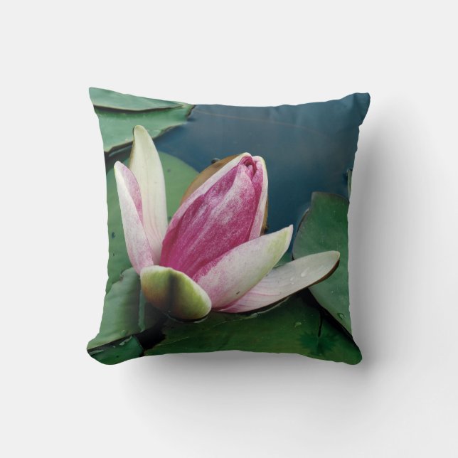 Coussin photo Lotus rose 41 cm x 41 cm (Recto)