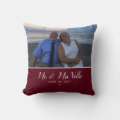 Coussin Photo mariage Keepsaké (Recto)