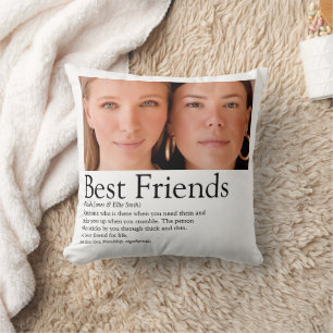 Coussin Photo meilleure définition des amis