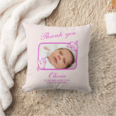 Coussin photo Merci Faire-part de naissance (Couverture)