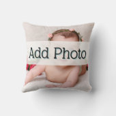 Coussin Photo mignonne Nouveau bébé photo (Verso)