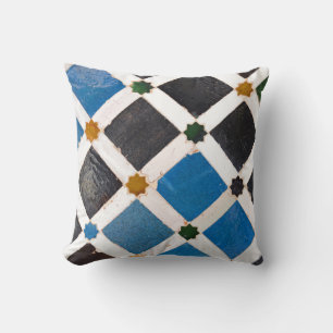 Coussin Photo modelée par mosaïque rustique lumineuse de