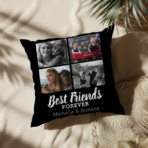 Coussin Photo moderne des meilleurs amis pour toujours