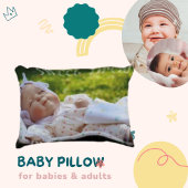 Coussin photo moderne dormant bébé