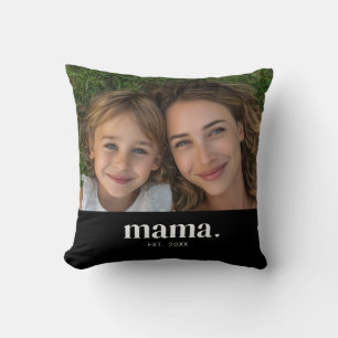 Coussin Photo Moderne Gras Maman