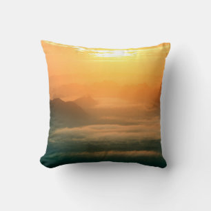 Coussin Photo paysage, beau brouillard de mer le matin