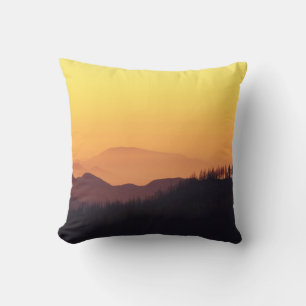COUSSIN PHOTO PAYSAGE DE LA FORÊT PENDANT L'HEURE D'OR