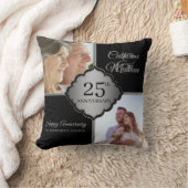 Coussin Photo personnalisé 25e anniversaire (Couverture)