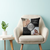 Coussin Photo personnalisé 25e anniversaire (Chaise)