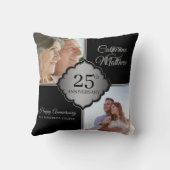 Coussin Photo personnalisé 25e anniversaire  (Verso)