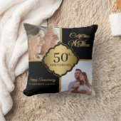Coussin Photo personnalisé 50e Anniversaire (Couverture)