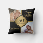 Coussin Photo personnalisé 50e Anniversaire (Verso)