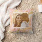Coussin Photo personnalisé abstrait rose tourbillon jeune (Couverture)