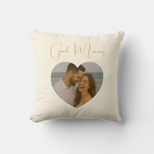 Coussin photo personnalisé Good Morning & Good Nig