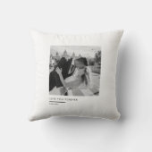 Coussin Photo personnalisé – Je t'aime pour toujours (Verso)