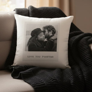 Coussin Photo personnalisé – Je t'aimerai toujours