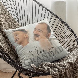 Coussin Photo personnalisé pour grand-père