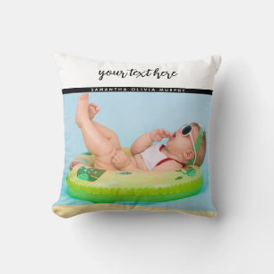 Coussin Photo personnalisée Baby Love & Name Memories