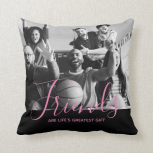 Coussin Photo personnalisée BFF Cadeau Amis