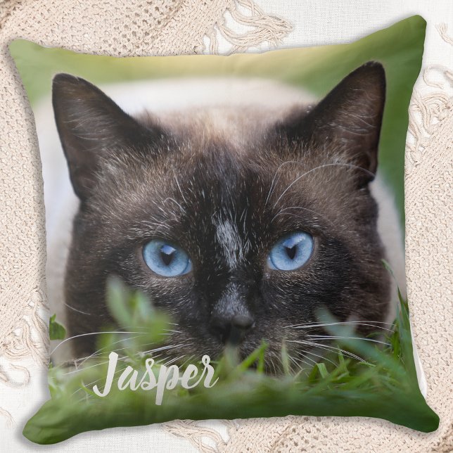 Coussin Photo Personnalisée Chat 2 Animaux de compagnie (Créateur téléchargé)