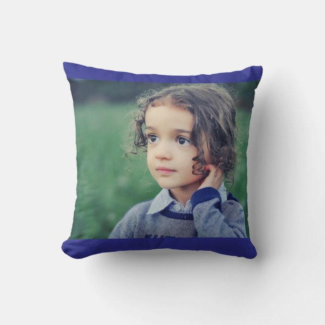 Coussin PHOTO PERSONNALISÉE conception facile Lancer l'ore (Recto)