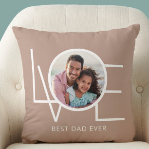 Coussin Photo personnalisée de Best Papa Ever