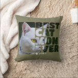 Coussin Photo Personnalisée Et Texte Personnalisé Meilleur<br><div class="desc">Photo et texte personnalisés Best Cat Maman coussin de Ricaso - ajoutez votre propre photo,  votre art et votre texte à cette chemise personnalisable - idéal pour la journée de la mère ou n'importe quel jour</div>